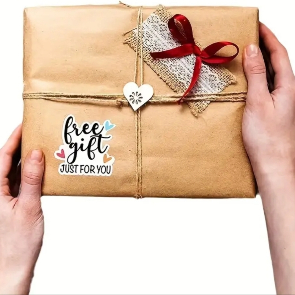 60/pcs "Gift for you" stickers - Picture 4 of 5